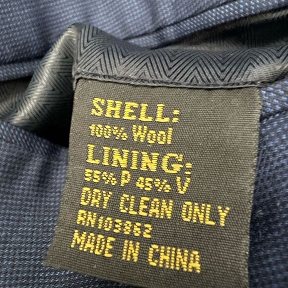 Richard Harris Core mens blazer suit jacket 100% wool size 40R/42R blue - Picture 6 of 6